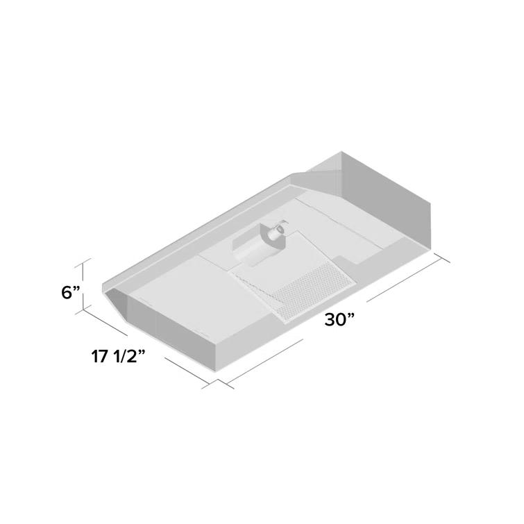 Broan NuTone Broan NuTone 36" Steel 190 CFM Ductless (Non-Vented) Under Cabinet Range Hood with Charcoal Filter 413604