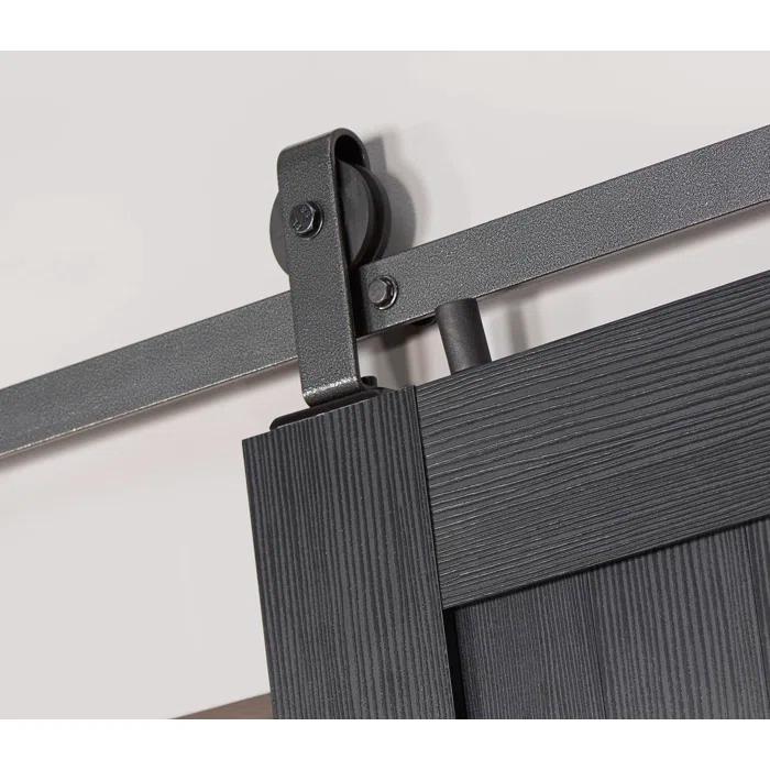 LTL Home Products Millbrooke 84'' Hollow Paneled with Installation Hardware Kit Barn Door