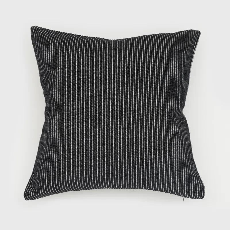 EverGrace Elsa Reversible Pinstripes Striped Reversible Throw Pillow