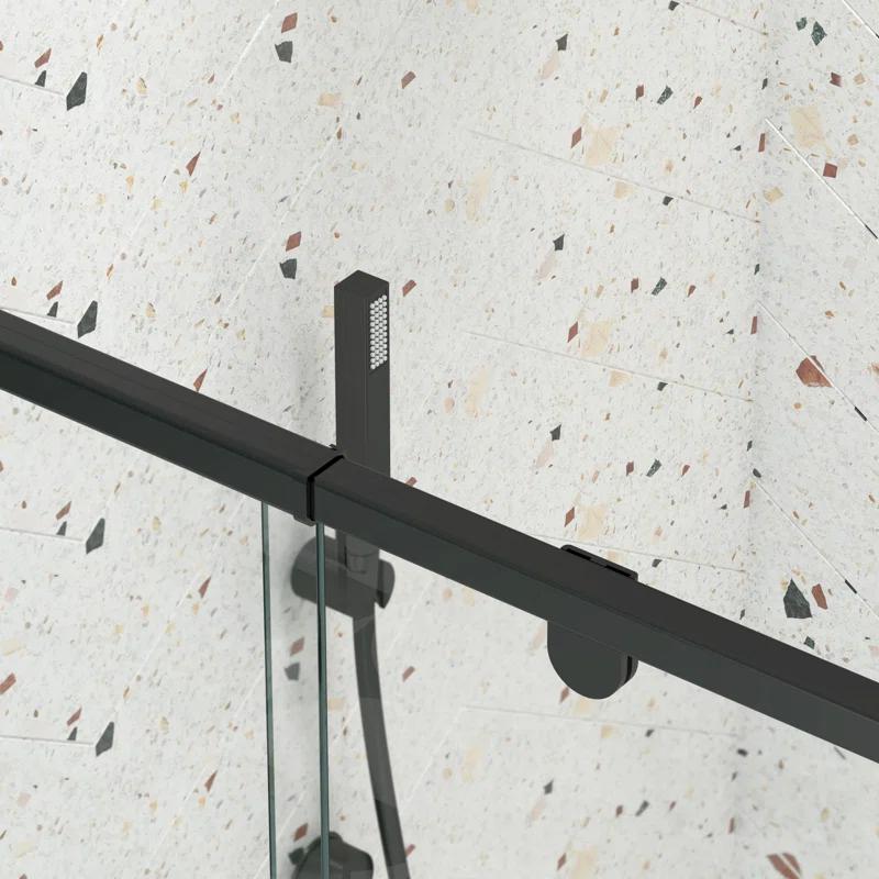 Arch Glass Designs 11DD131873LTS 38-42" W x 71" H Flush Glass Shower Door Reversible Installation