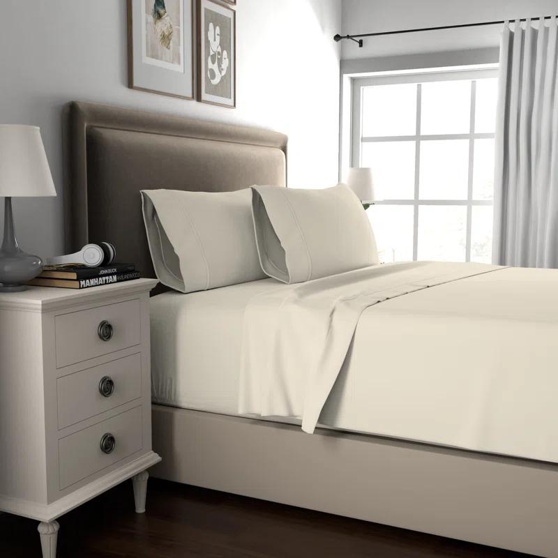 Color Sense Ultra-Soft & Silky 800TC Rich Cotton-Blend Wrinkle-Resistant Sheet Set