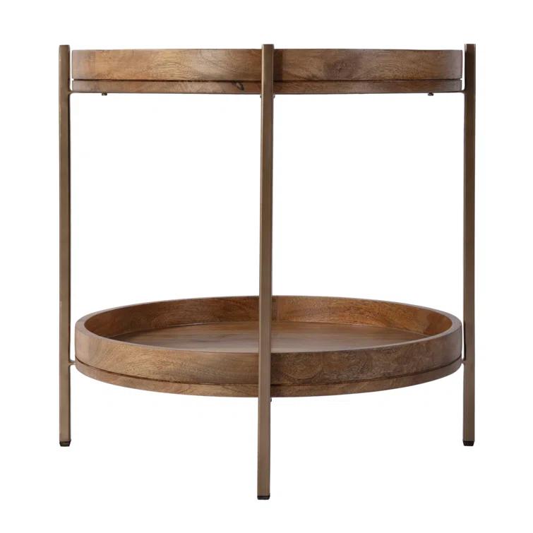 Butler Specialty Damirra Wood And Metal Accent Table In Brown