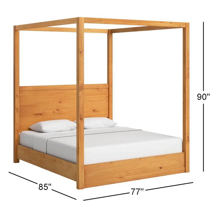 Modica Solid Wood Canopy Bed