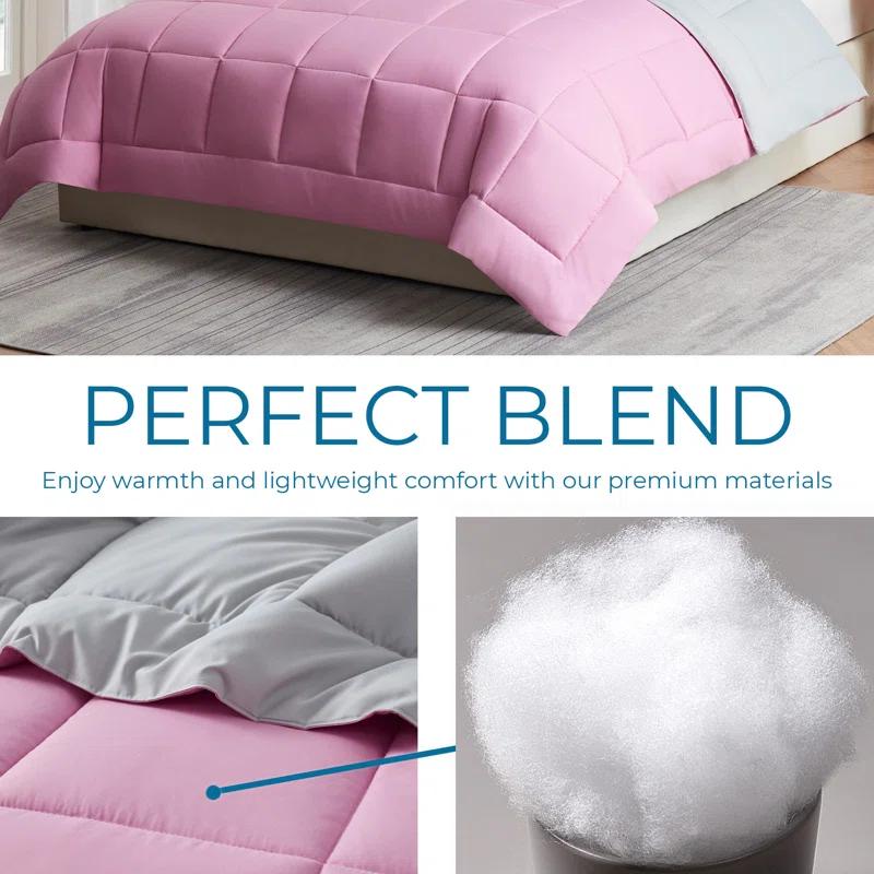 Nestl Nestl All Season Solid Lightweight Down Alternative Reversible Comforter