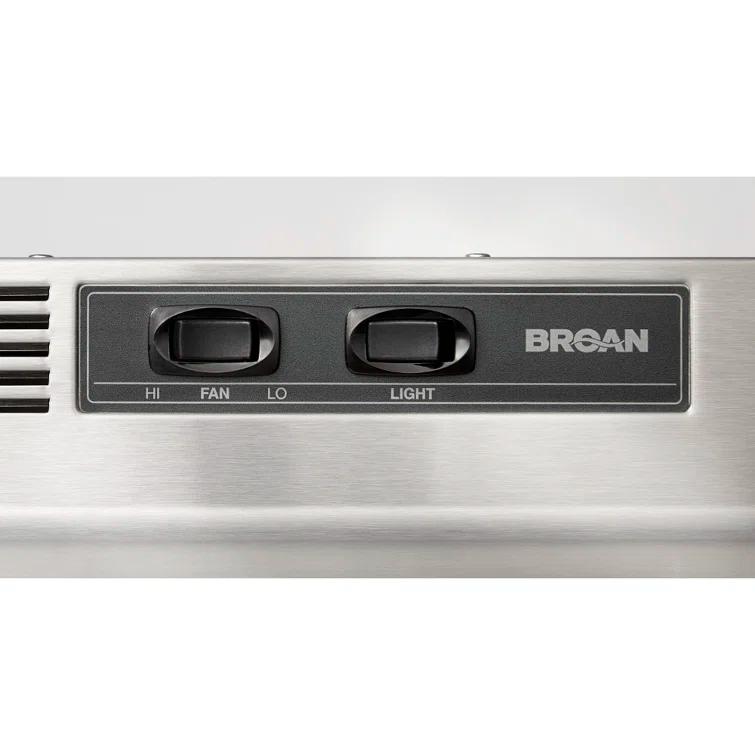 Broan NuTone Broan NuTone 30" Steel 190 CFM Ductless (Non-Vented) Under Cabinet Range Hood with Charcoal Filter 413004
