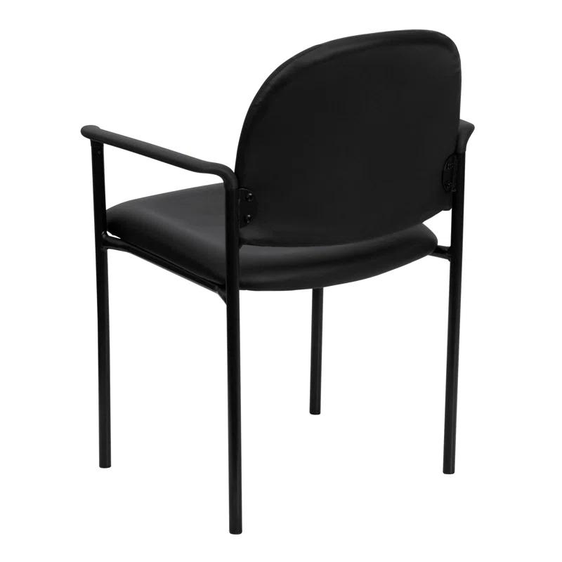Prather Tania Comfort Vinyl Upholstered Stackable Side Reception Chair by Flash Furniture