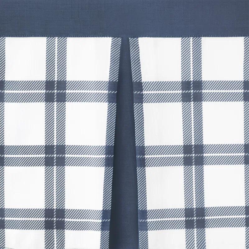 Achim Importing Co Plaid Tailored 58'' W Kitchen Curtain