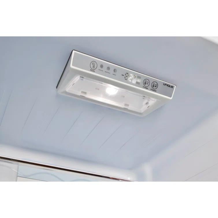 Unique Appliances Classic Retro 23.6" Frost-Free 11.7 cu. ft. Energy Star Certified Bottom Freezer Refrigerator UGP-330L W AC