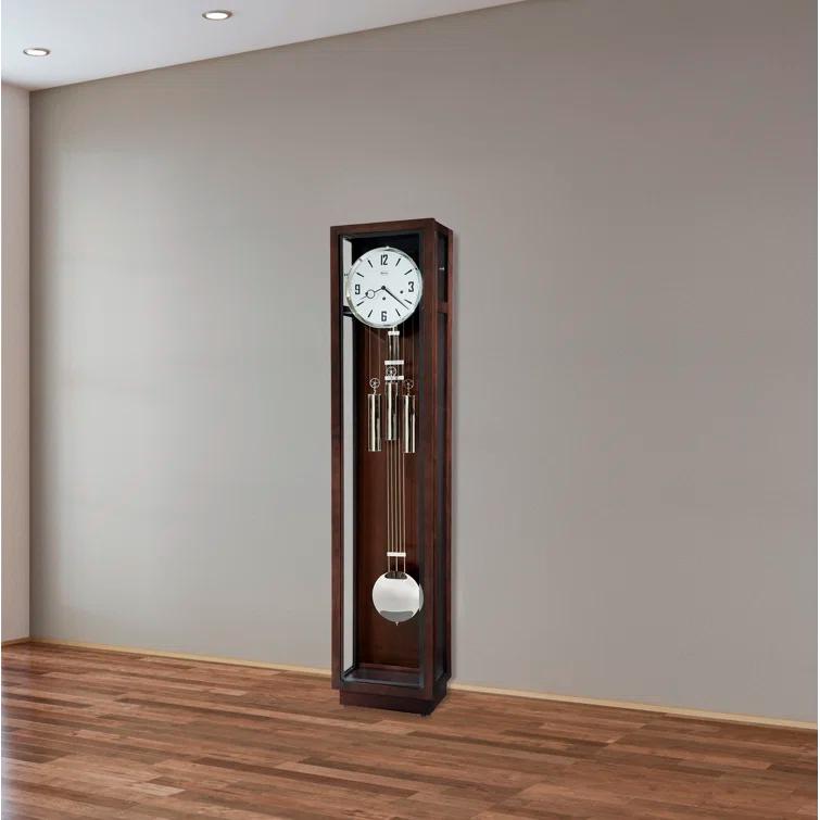 Howard Miller® Rutland 80'' H Solid + Manufactured Wood Grandfather Clock with Adjustable Chime Volume