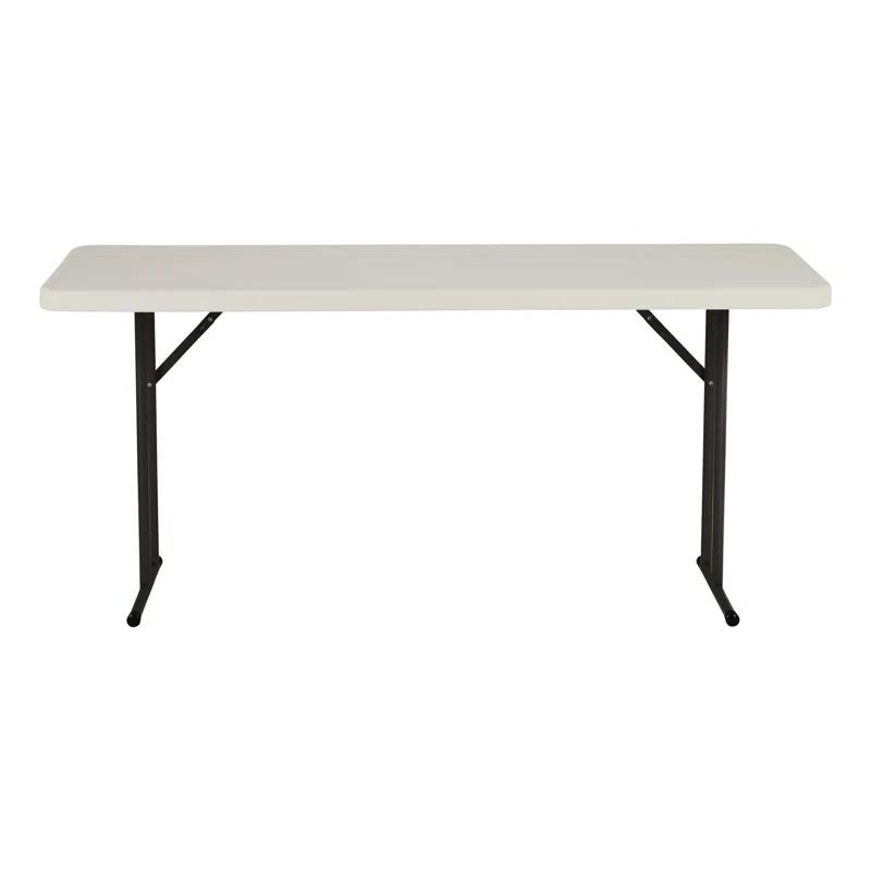 Rectangular Blow-Molded Plastic Folding Training Seminar Table
