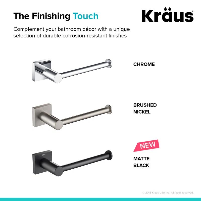 Kraus KEA-17729MB Ventus Bathroom Wall Mount Toilet Paper Holder