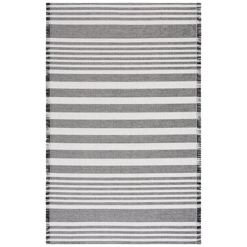 Gracie Oaks Leiner Performance Striped Rug