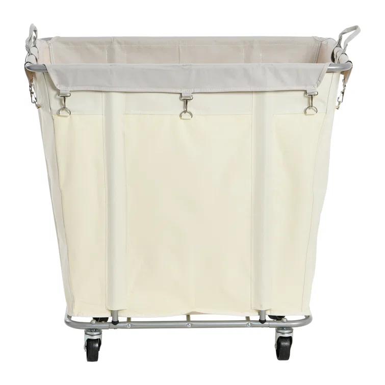 Household Essentials Rolling Laundry Hamper with Handles