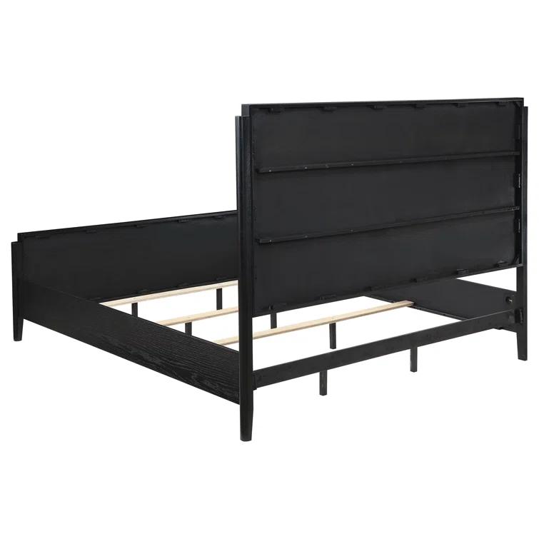 Kirby Kha Brookmead Wood Panel Bed Black