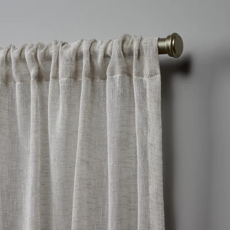 Nicole Miller Nicole Miller Belfry Sheer Rod Pocket Top Curtain Panel (Set of 2)
