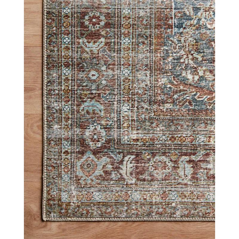 Chris Loves Julia x Loloi Jules Oriental Lagoon/Brick Area Rug