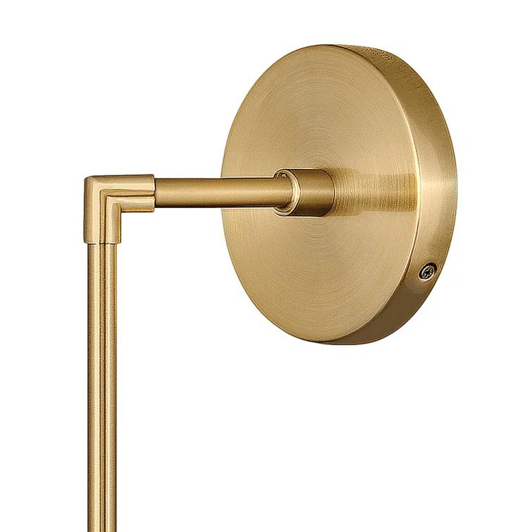 Nathanson Single Light Glass Dimmable Armed Sconce