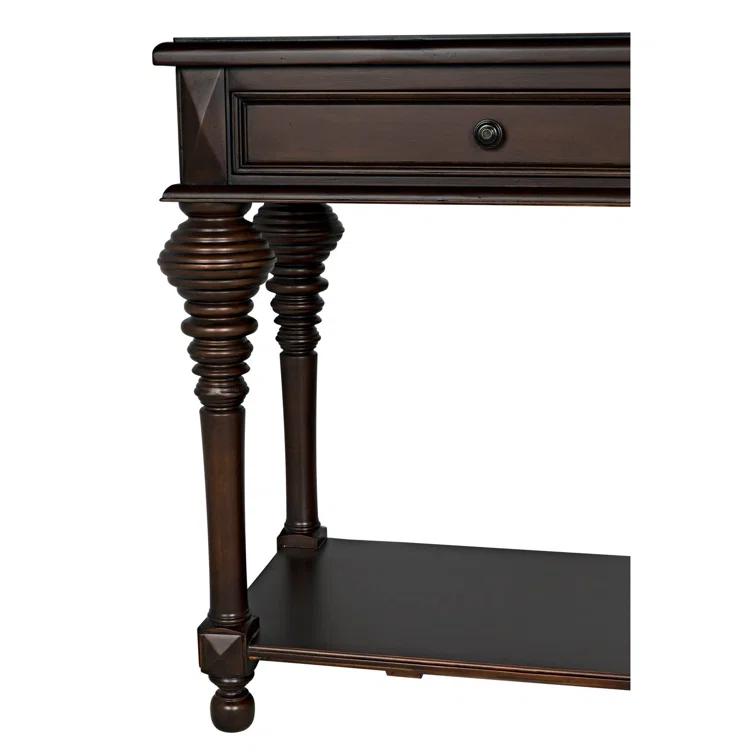 Noir Colonial 72'' Solid Wood Console Table
