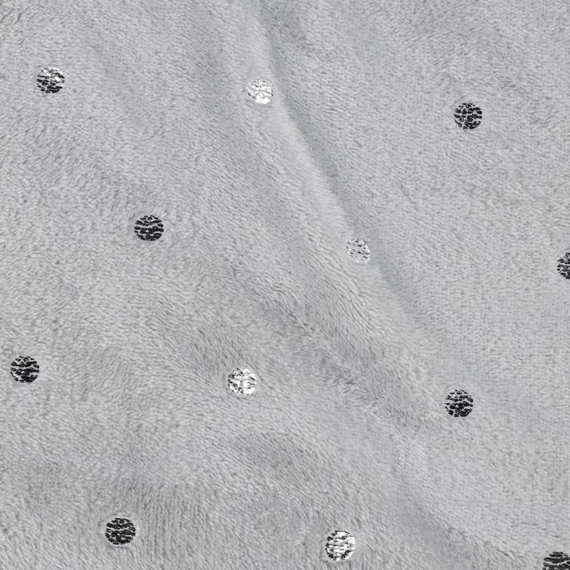 Superior Superior Polka Dots or Solid Fleece Plush Blanket Medium Weight Fluffy Soft Decorative Bedding