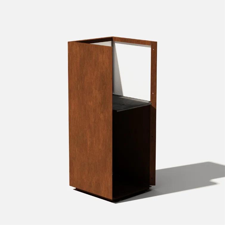 Corten Steel Series Pedestal Planter