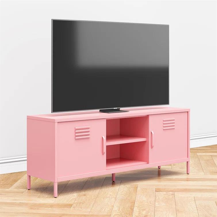 Novogratz Cache Metal Locker-Style TV Stand for TVs up to 65"