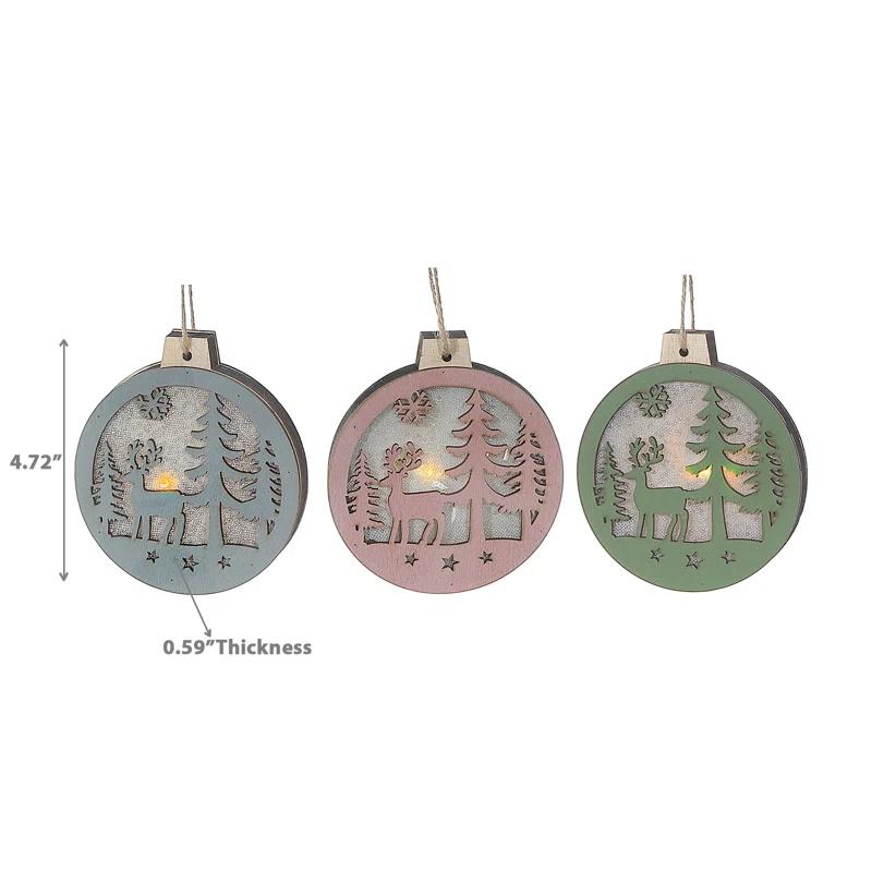 iH casadécor Ihcasadecor Holiday Shaped Ornament (Set of 12)