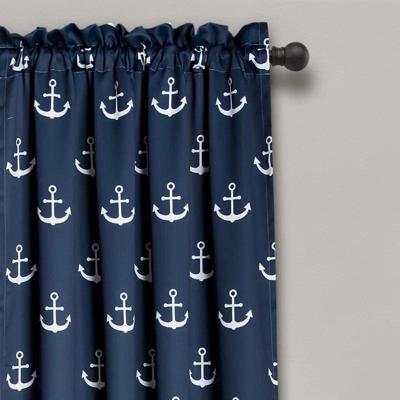 Anchor Polyester Room Darkening Curtain Pair (Set of 2)
