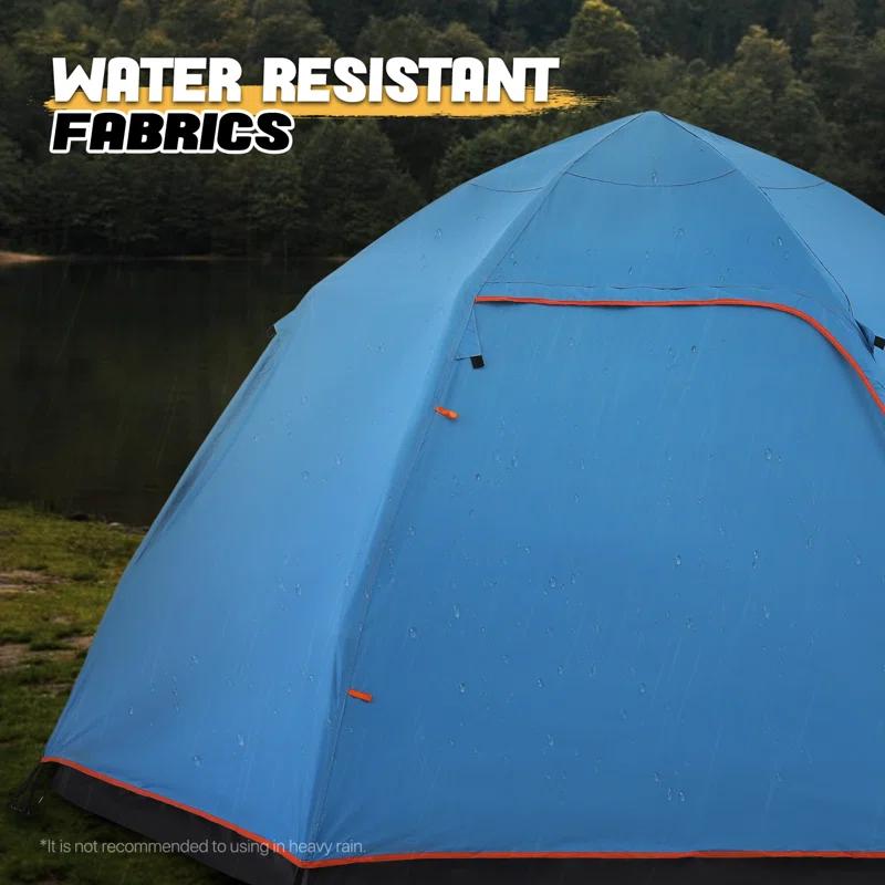 MoNiBloom Camping Tent 4 Person Dome Tent, Family Tent Backpacking Portable Tent for Beach Backpacking Hiking