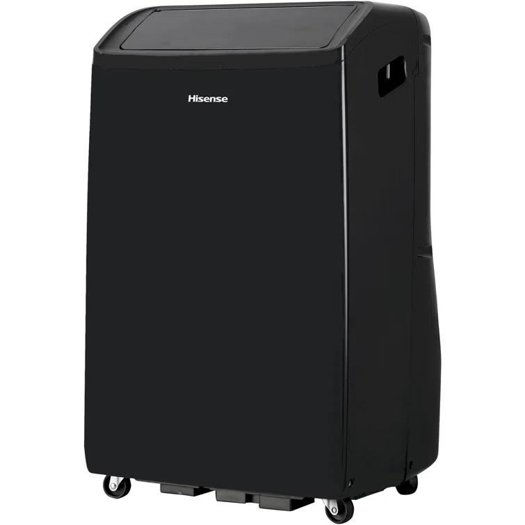 HiSense Hisense 10,000 BTU Smart Portable Inverter Air Conditioner with Quiet, High Efficiency Operation and Wi-fi Controls, AC Unit for Apartment, Living Room, Medium Rooms up to 450 Square Feet in Black