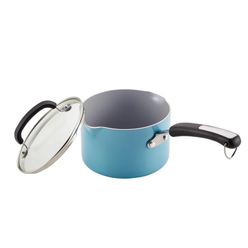 Eco Advantage Ceramic Nonstick Cookware Pots and Pans Set with Cooking Tools, 13 Piece