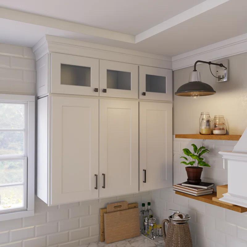 HomLux 12" x 30'' Easy to Assemble Accent Wall Cabinet