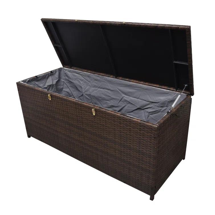 Oakland Living Oakland Living 53'' W 113 Gallons Water Resistant Wicker Deck Box