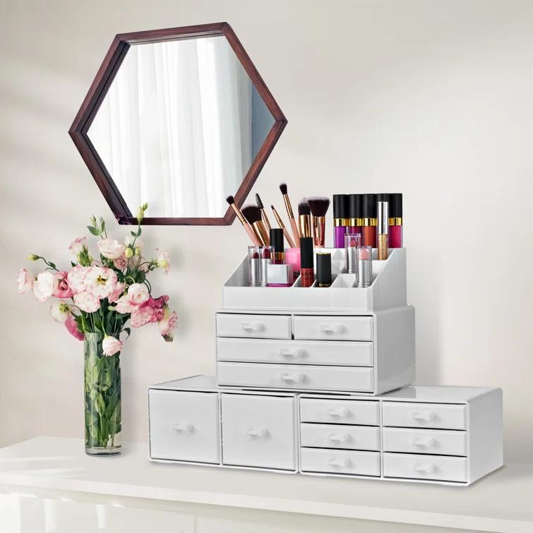 Sorbus Makeup Organizer with Lipstick, Brush Holders, Large 12 Drawers