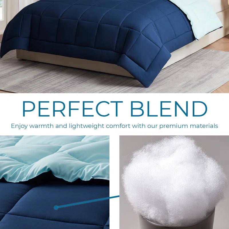 Nestl Nestl All Season Solid Lightweight Down Alternative Reversible Comforter
