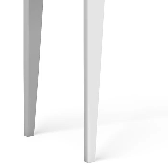 Simpli Home Harper 54"W Solid Hardwood Mid-Century Modern Storage Console Table with Drawers and Tapered Legs