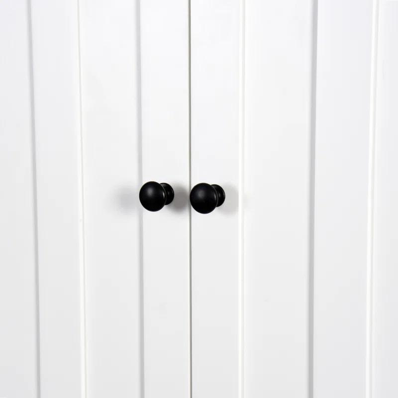 HLILish Bathroom Wooden Storage Cabinet Over-The-Toilet Space Saver With A Adjustable Shelf 23.62X7.72X67.32 Inch