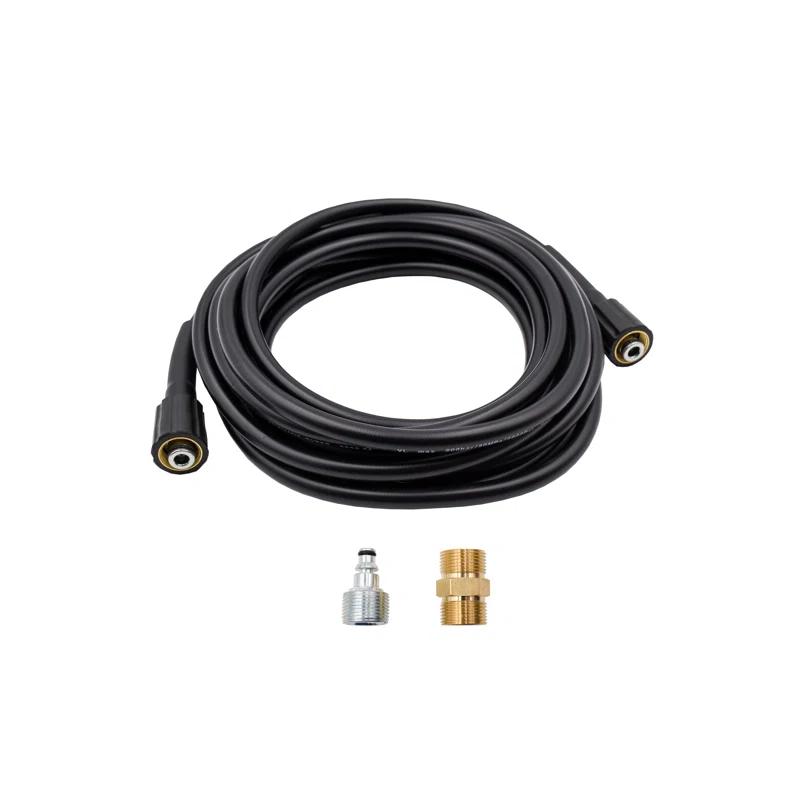AR Blue Clean Pressure Washer Hose Kit, with 300 Series & Garden Hose Transfer Adapter