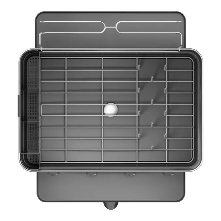 Simplehuman Kitchen Dish Drying Rack, Brushed Stainless Steel