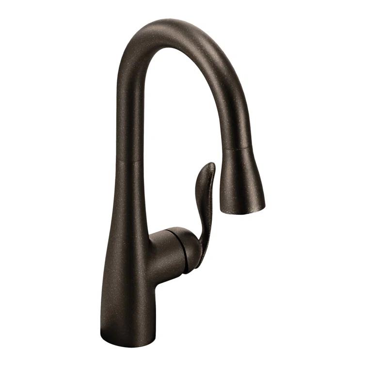 Moen Moen Arbor One Handle High Arc Pulldown Bar Faucet with Reflex Technology 5995ORB