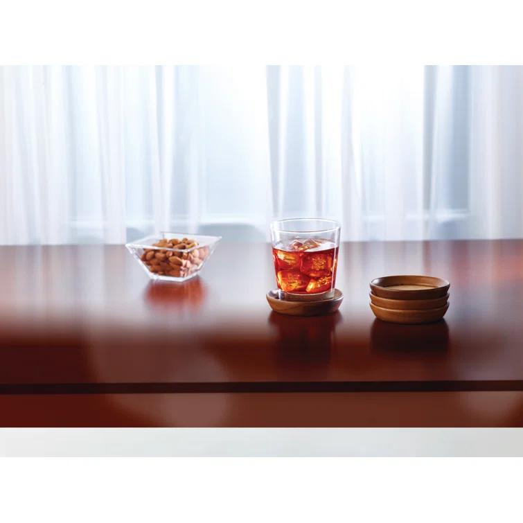 Kamenstein Kamenstein Stackable Acacia Wood and Cork Coasters (Set of 4)