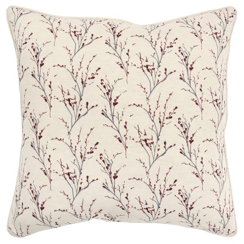 Rizzy Home Embroidered Cotton Throw Pillow
