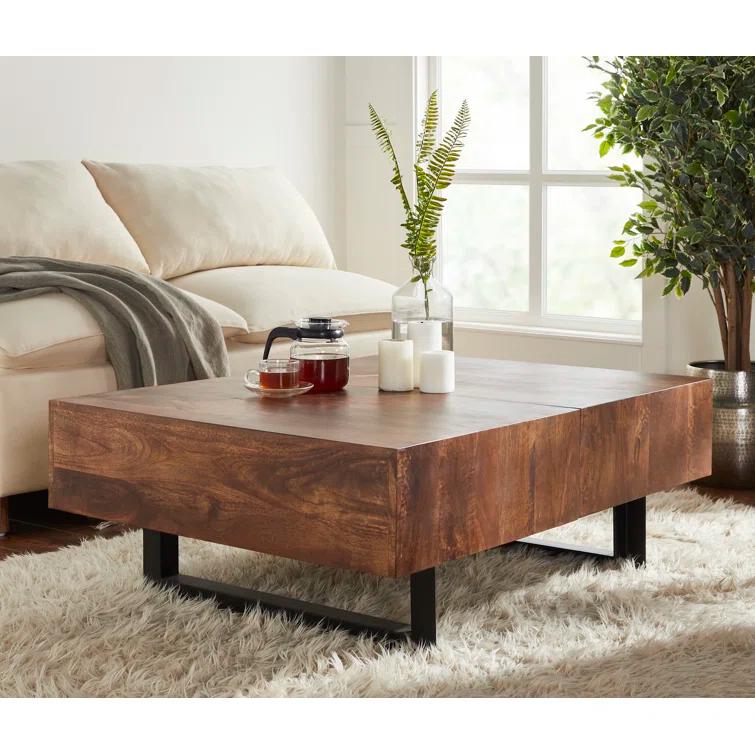 Mullins Extendable Sled Coffee Table with Storage