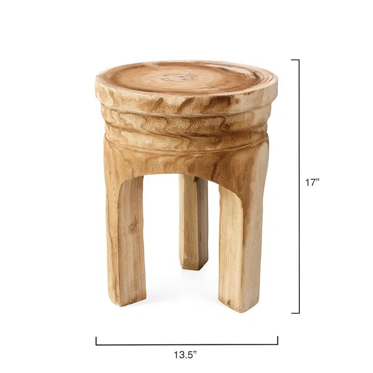 Everdeen Solid Wood Accent Stool