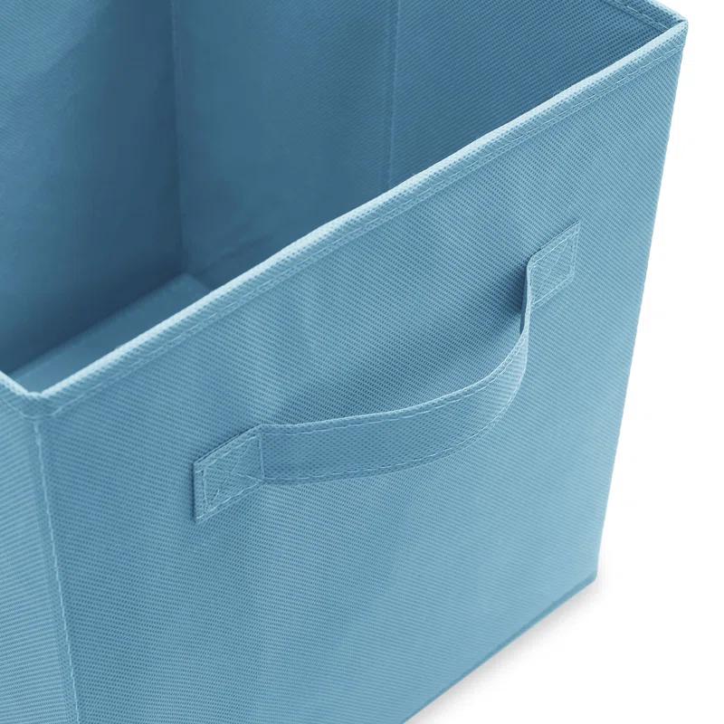 Casafield 10.5" L x 10.5" W x 11" H Collapsible Fabric Cube Storage Bins (Set of 6)