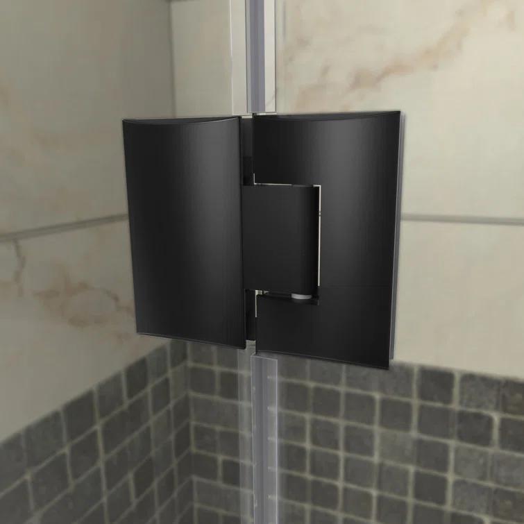DreamLine Prism Plus 38" W x 38" D x 74.75" H Frameless Neo-Angle Shower Enclosure with Base Included DL-6061-09
