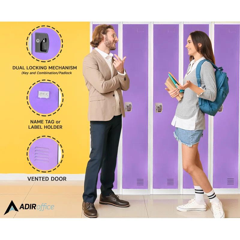12'' Wide Steel 1-Tier School and Gym Locker