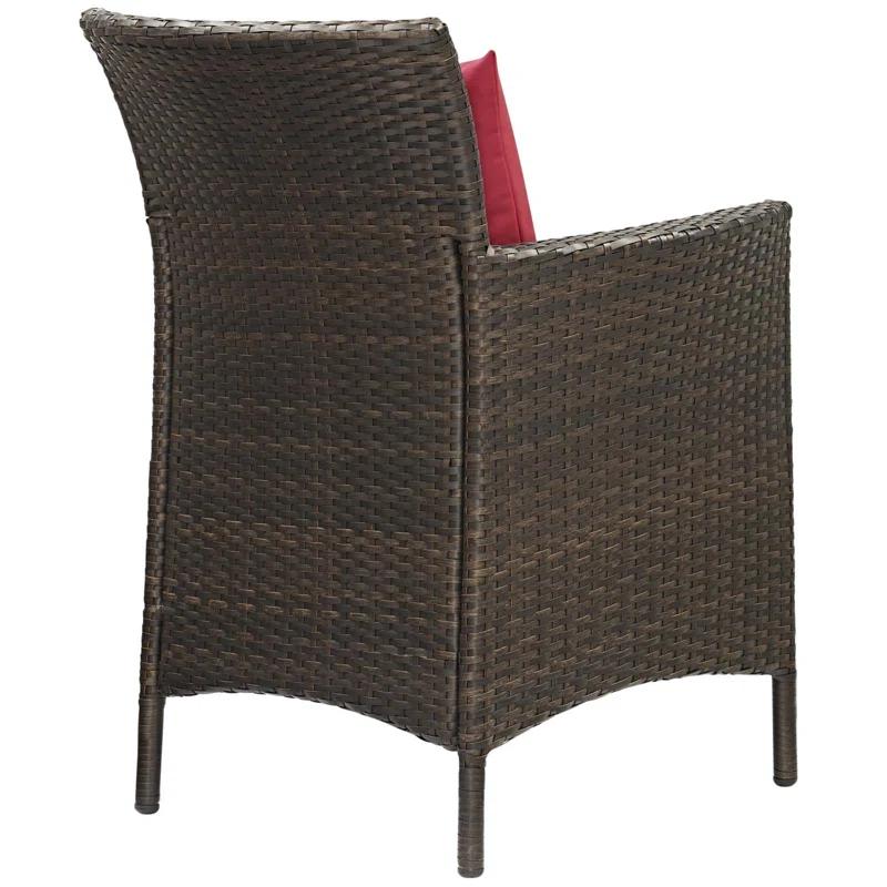 Modway Conduit Outdoor Patio Wicker Rattan Dining Armchair by Modway (Set of 4)