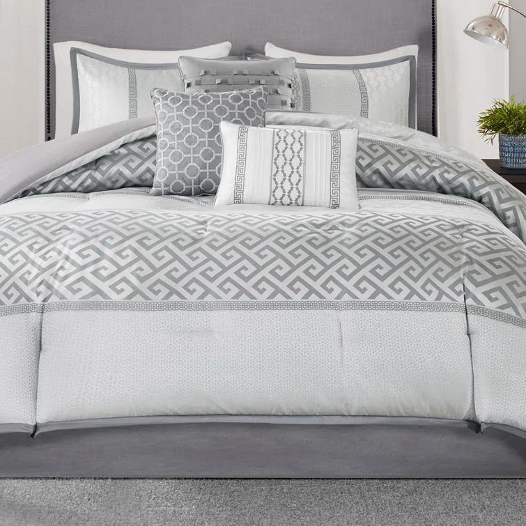 Madison Park Bennett 7 Piece Jacquard Comforter Set