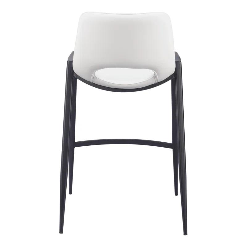 Desi Black Upholstered Counter Stool (Set of 2)