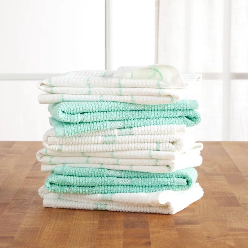Martha Stewart Martha Stewart Modern Waffle Kitchen Towel Set 6-Pack, Linen, 16"x28" (Set of 6)